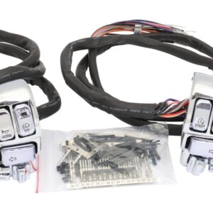 96-up Backlit Hand Control Switch and Housing Kit With Audio and Cruise Control Black