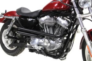 Exhaust Drag Pipe Set Straight Cut Black 1,75", XL 2007-2013 Sportster