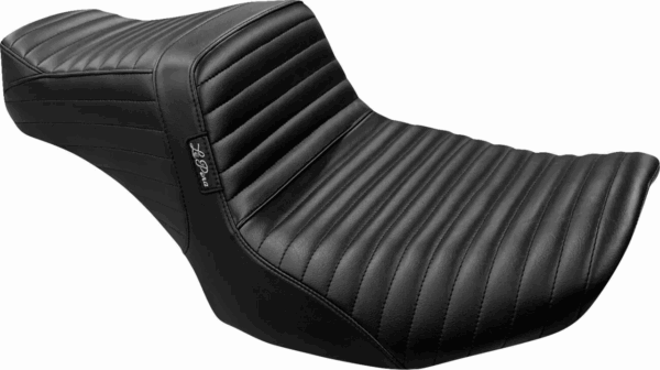 Le Pera, Tailwhip Pleated 2-Up Seat. Black