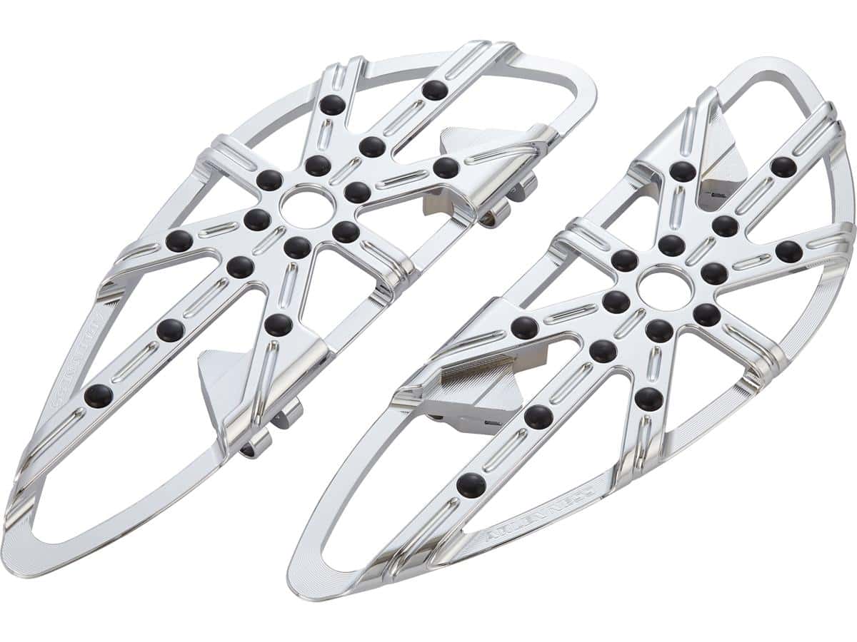 10-gauge driver floorboards chrome 1 Arlen ness