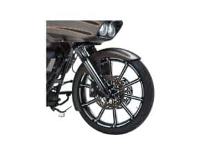 Deep-Cut Hot Legs Fork Lower Legs Black Single Disc, 14-24 Touring, (except 23-24 FLHXSE, 23-24 FLTRXSE, 24 FLTRXSTSE) - Image 3