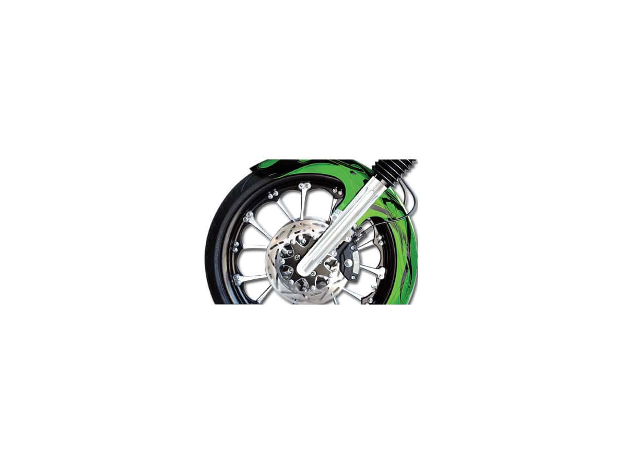 Deep-cut hot legs fork lower legs chrome dual disc, 08-13 touring 1 Arlen ness