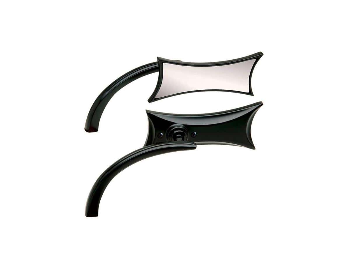Four point micro mirror black powder coated right 1 Arlen ness
