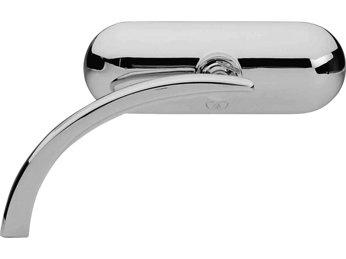 Mini-oval micro mirror chrome left 1 Arlen ness