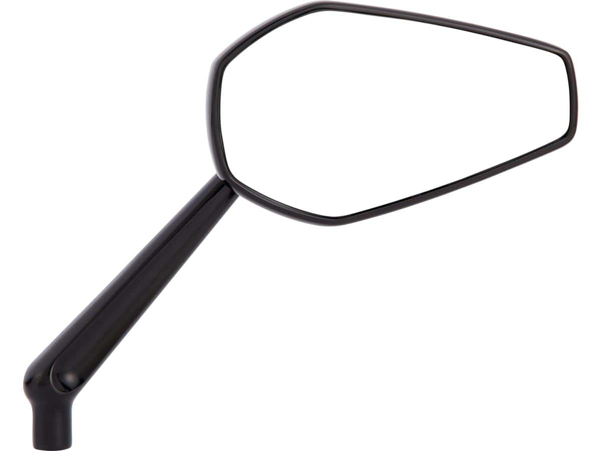 Mini stocker billet mirror black anodized right Mini stocker billet mirror black anodized right