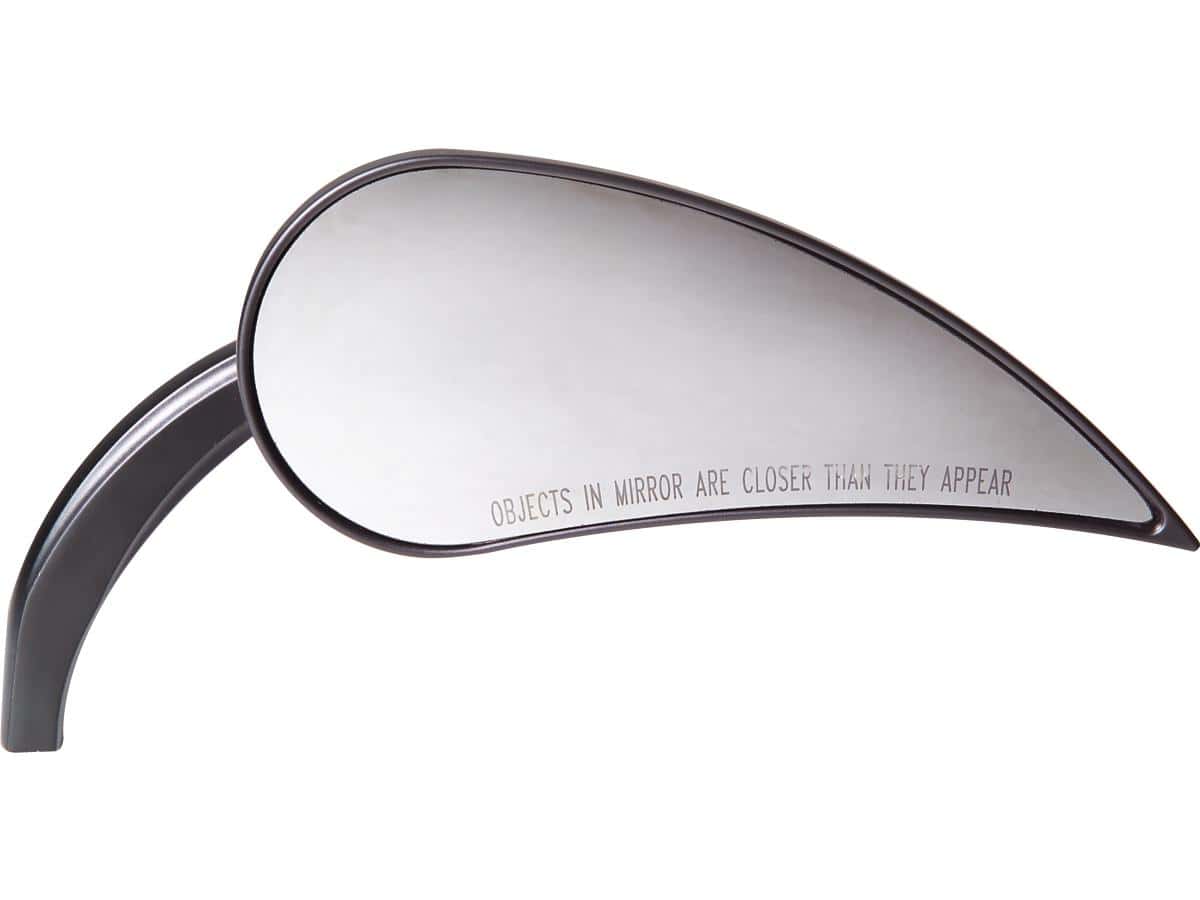Rad iii mirror black powder coated left 1 Arlen ness