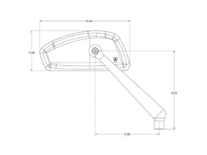 Tearchop Forged Mirror Black Anodized Left - Image 3