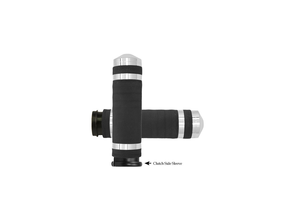 Air cushion super sport grips chrome 1" throttle by wire 1 Avon performance grips