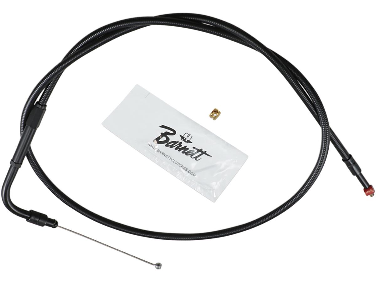 Stealth series idle cable with switch for cruise control models 90 ° black vinyl all black 25"/12 5/8", 02-06 touring 1 Barnett