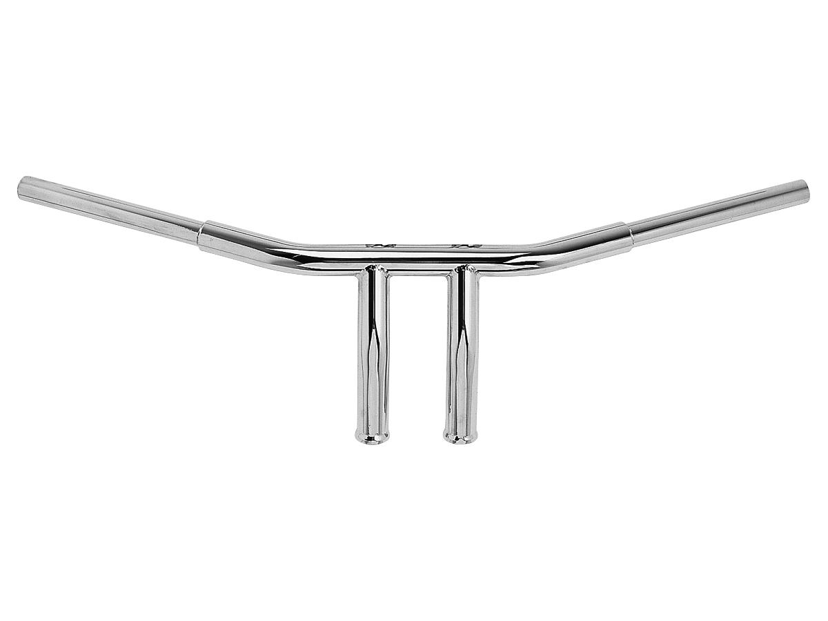 7" t-bar handlebar center width: 229 mm 4-hole chrome 1 1/4" throttle by wire throttle cables 1 Burly brand