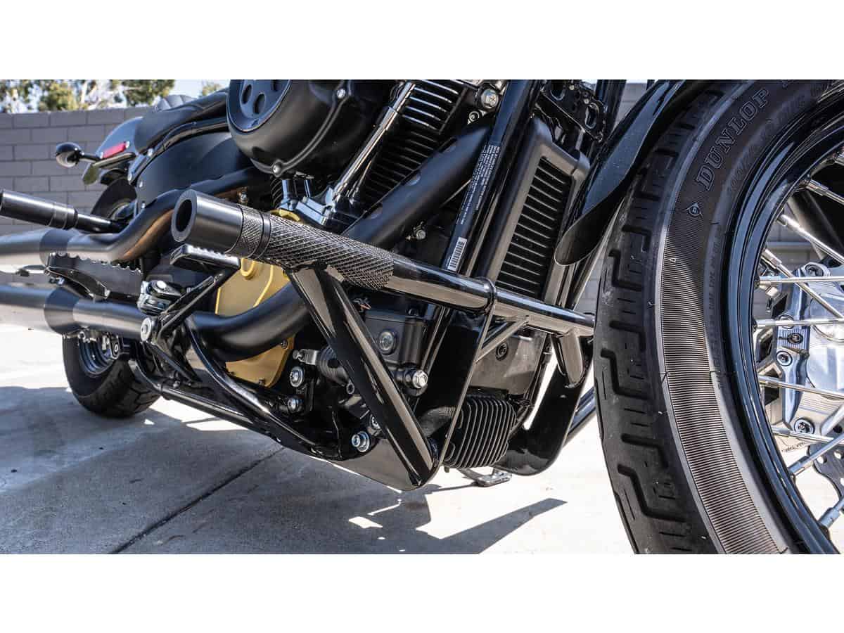 Brawler front crash bar kit black powder coated, 18-24 softail 1 Burly brand