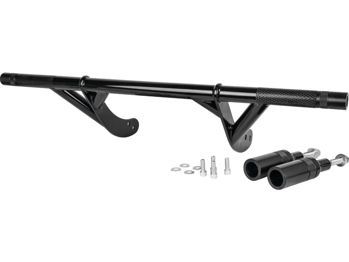Brawler front and rear crash bar kit black powder coated, 06-17 dyna 1 Burly brand