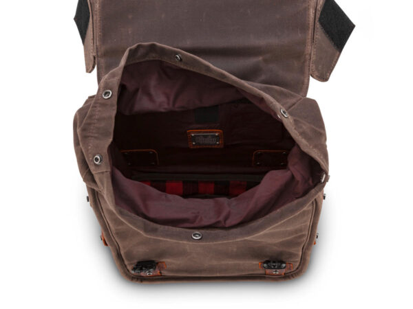 Voyager Throwover Saddlebags Dark Oak