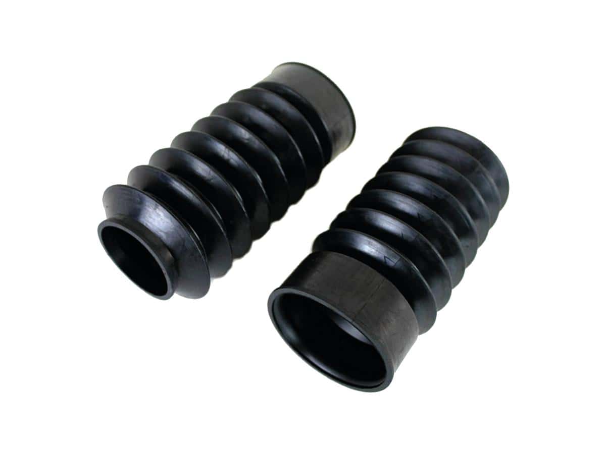 49 mm rubber fork boots length 9", 06-17 dyna, (except 12, 14-16 fld, 13 fld103), 08 fxcw, 08-11 fxcwc, 13-14 fxsbse, 14-17 fxsb, 18-19, 23-24 fxbr, 18-20 fxbrs 114, 18 fxbrs 114 anx, 18-20 fxlr, 18-20 fxbb, 20-24 fxst, 21-22 fxbrs, 21-24 fxbbs, 16-20 xl1200x, 18 xl1200x anx, 19-20 xl1200xs 1 Cce