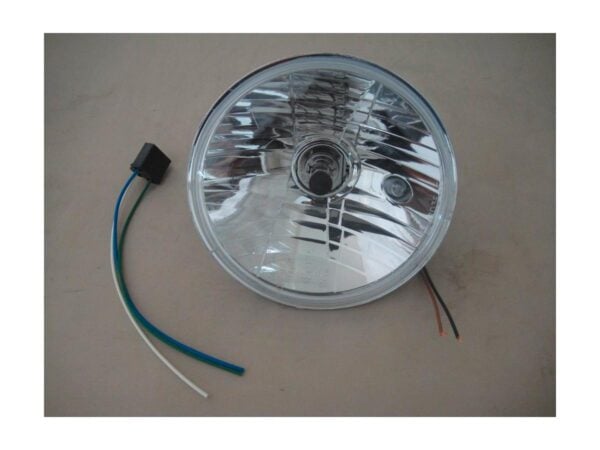 7" H4 Headlight Insert with Clear Lens and Parking Light With parking light Chrome Clear H4