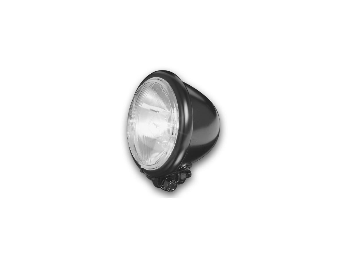 Bates style 5 3/4" headlight black halogen 1 Cce