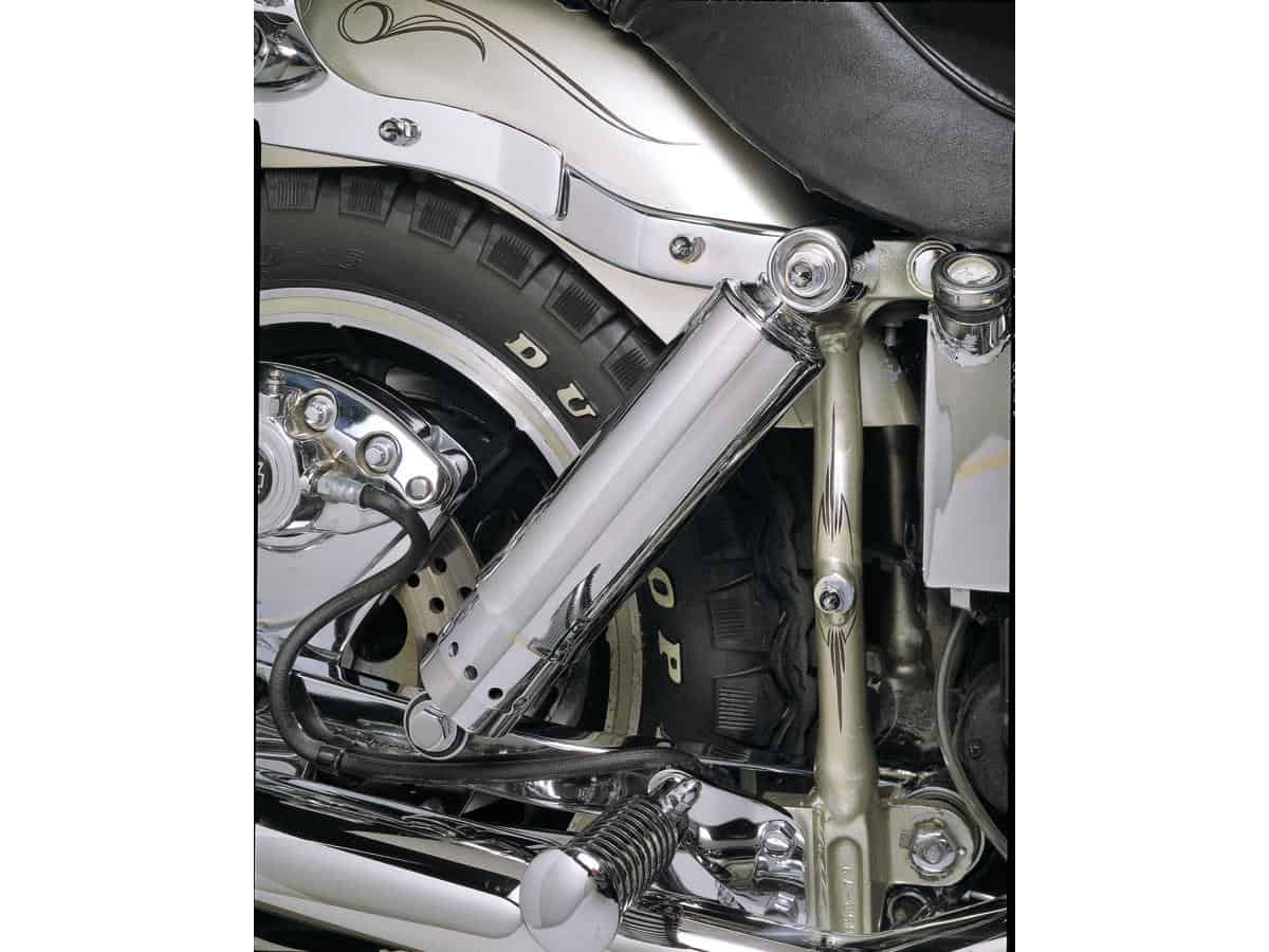 Custom 12" twin shocks with covers, 73-84 fl shovel, 73-84 fx shovel, 85-86 fx model 1 Cce