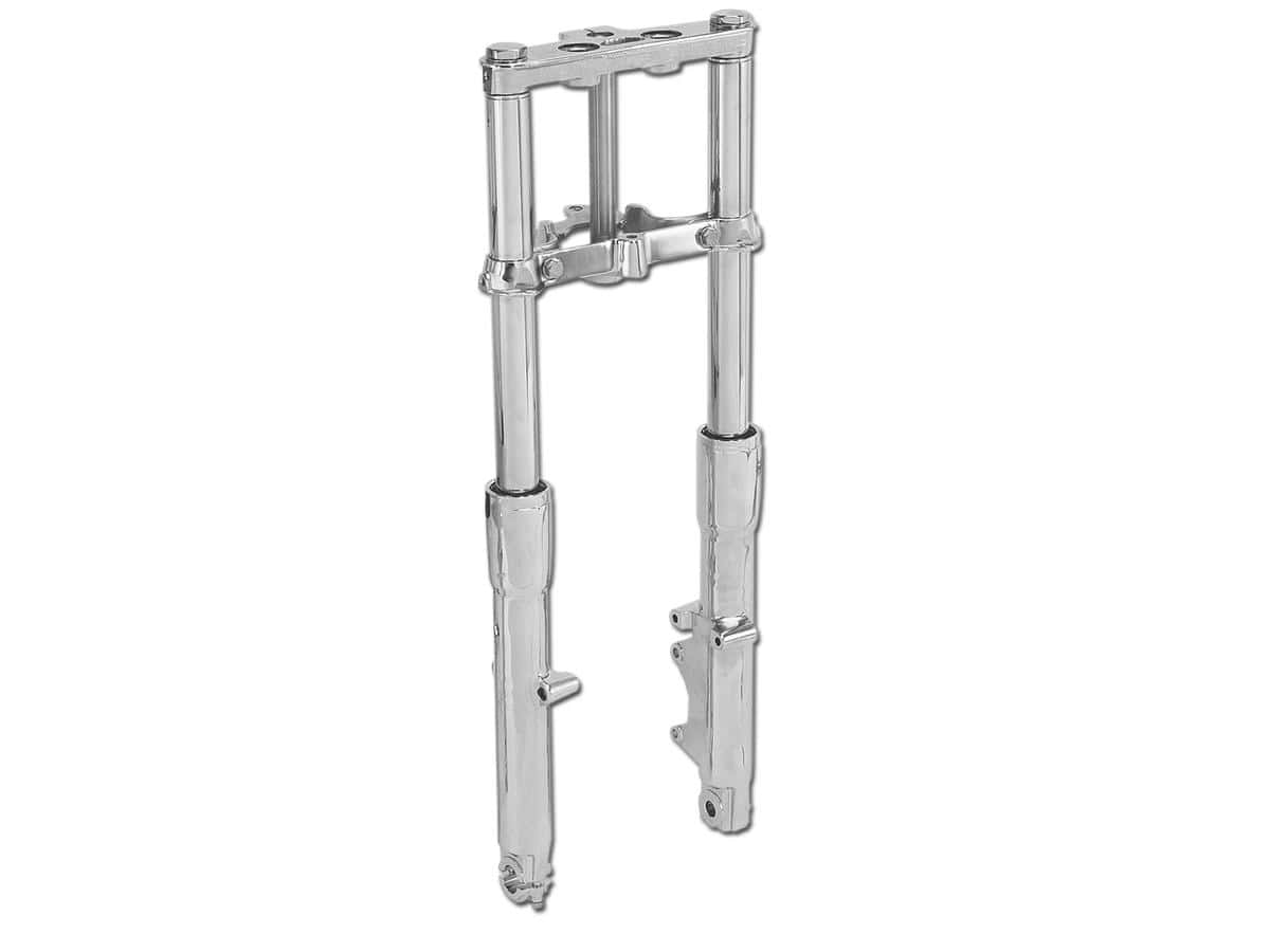 Direct replacement for fl softail front fork assembly polished lower legs chrome, 86-90 flst, 88-99 flstc, 90-99 flstf, 93-96 flstn 1 Cce