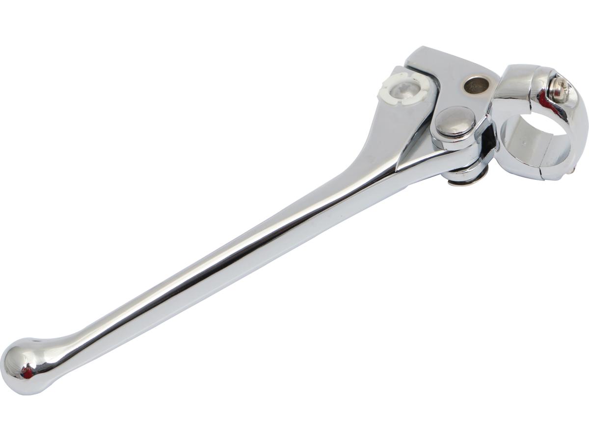 Early-style lever assemblies requiring medium cable hole chrome, 72 sportster 1 Cce