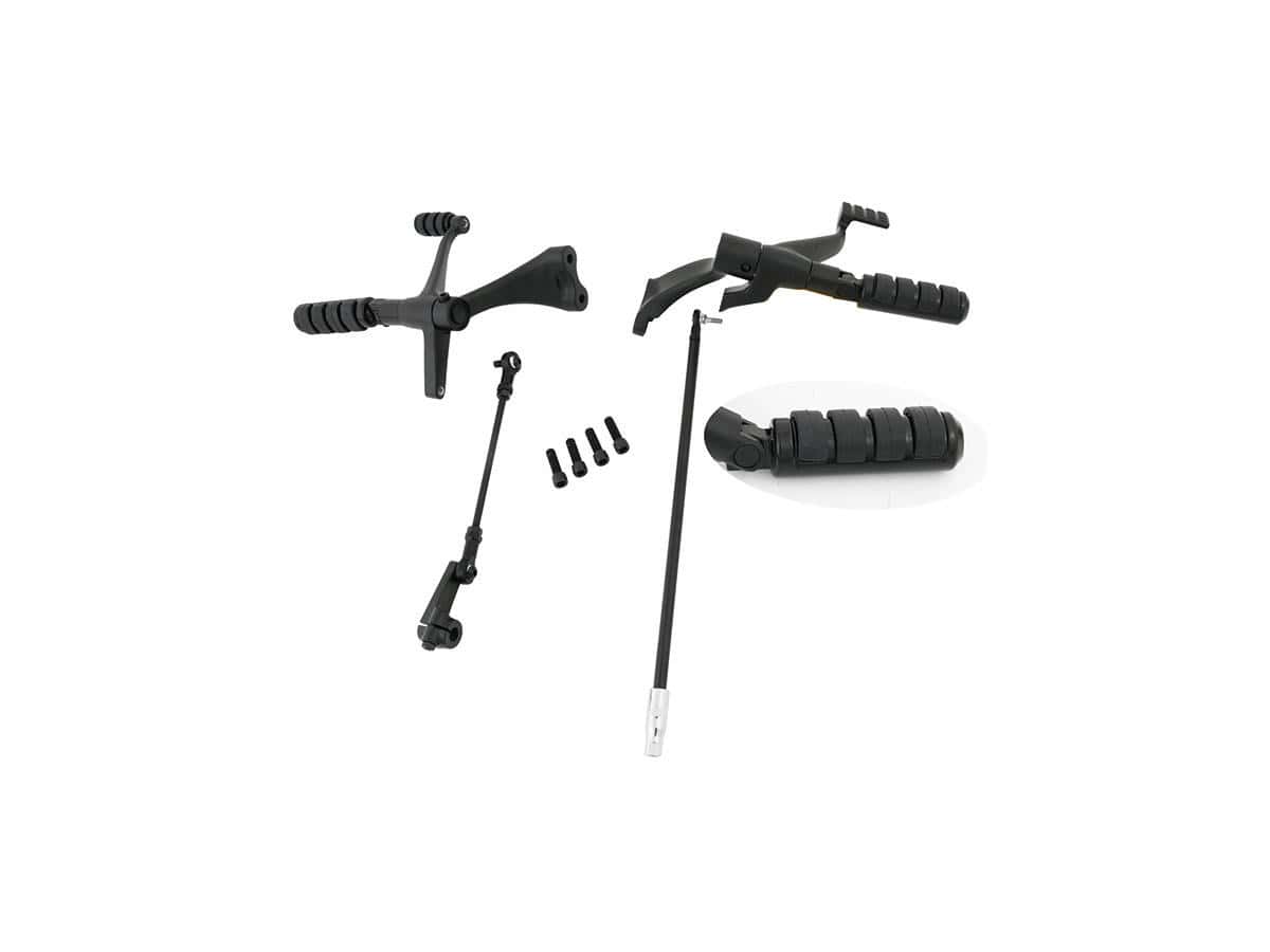 Forward control kit for sportster extra 2" forward black 1 Cce