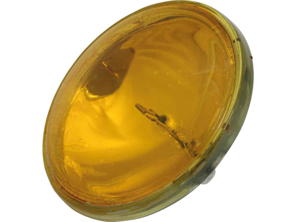 Halogen 4 1/2" sealed beam insert amber non-fluted 100w amber halogen 100 w 1 Cce