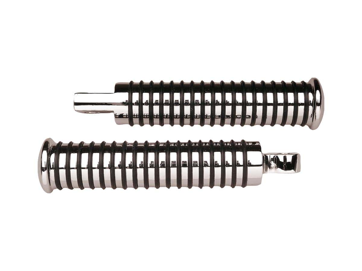 O-ring foot pegs male mount, extended length (1" longer than stock) chrome 1 Cce