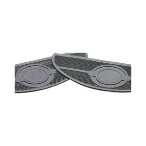 Oval Floorboard Replacement Pads Black