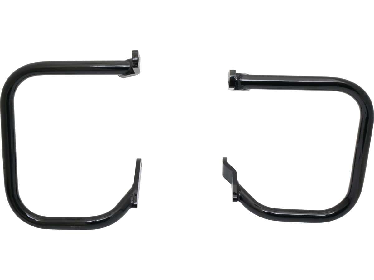 Rear saddlebag guards black, 00-03, 07-12, 14-17 flstc, 00-03, 05, 07-09 fxstb, 00-03, 07, 11-15 fxst, 00-03 fxsts, 08-10 fxstc, 12, 14-17 fls, 11-12 fxs, 13 flstc 103, 13 flstc 103 anv, 13 fls 103, 13 fxs 103, 16-17 flss, 04-06 flstci, 04-06 fxsti, 04-06 fxstsi, 04, 06 fxstbi 1 Cce