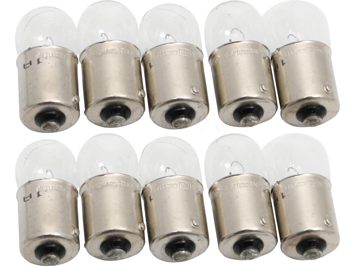 Replacement bulb 12v, 10w (bullet light) clear pack 10 1 Cce