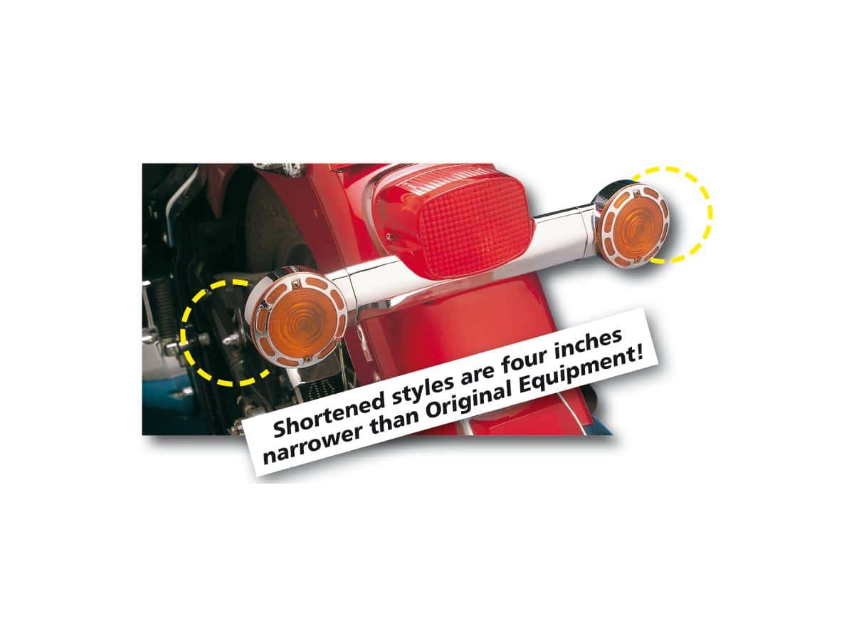 Short steel turn signal mounting bar short chrome Short steel turn signal mounting bar short chrome