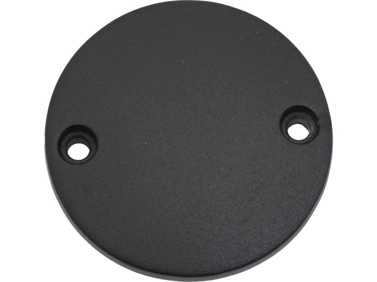 Smooth point cover for big twins matte black powder coated 1 Cce