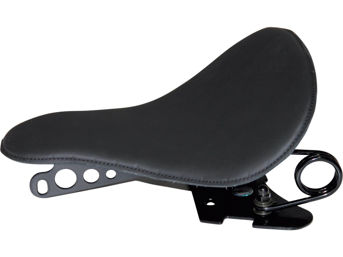 Bobber leather smooth solo seat black leather, 04-20 sportster, (except 08-10 xr1200, 10-13 xr1200x) 1 Cult-werk