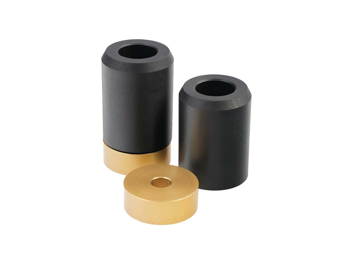 Club style crash bar slider spacers length: 15 mm gold anodized Club style crash bar slider spacers length: 15 mm gold anodized