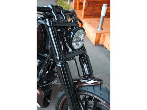 End Cap Fork Cover Fork Cap Plain Black Powder Coated