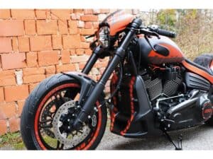 Lower Fork Cover Black Gloss Powder Coated, 19-20 FXDRS 114, 18-20 FXFB, 19 FXFB 114, 20-24 FXLRS, 18, 20 FXFBS 114, 21-24 FXFBS, 22-24 FXLRST - Image 3