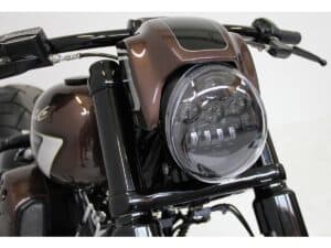 NRS Style Headlamp Mask Including LED Headlight Black Gloss ABS - Image 3