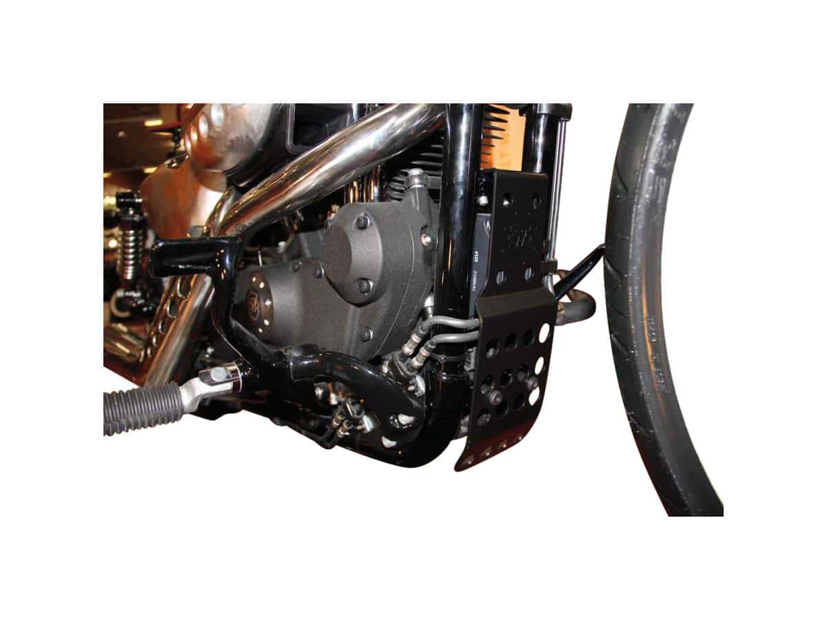 Old school lower engine cover black powder coated, 04-20 sportster 1 Cult-werk
