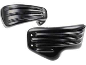 Racing Side Cover Slotted Black Gloss