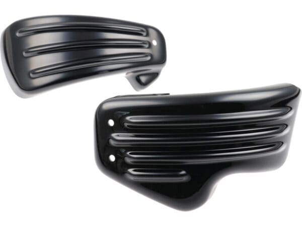 Racing Side Cover Slotted Black Gloss