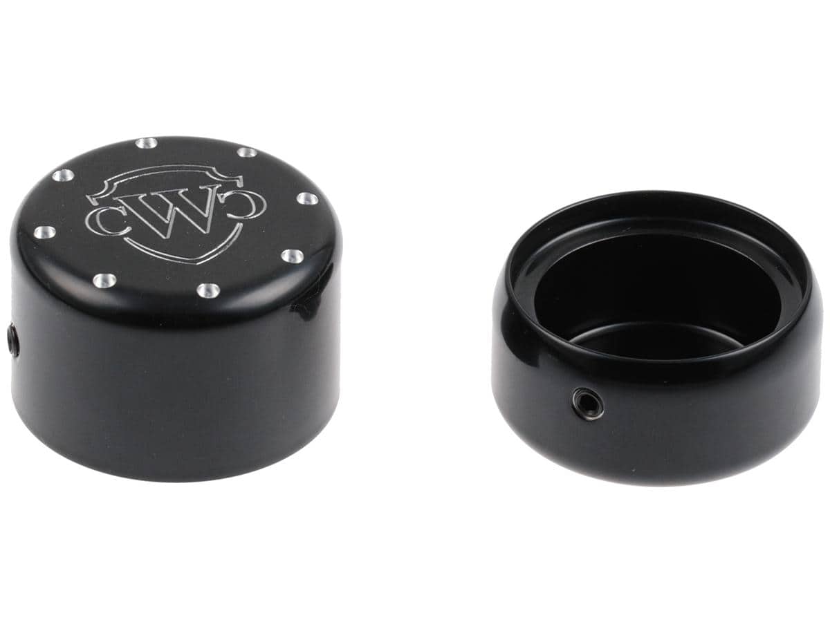Rear axle cover with cult werk logo black gloss powder coated, 18-19, 23-24 fxbr, 18-20 fxbrs 114, 18 fxbrs 114 anx, 21-22 fxbrs 1 Cult-werk
