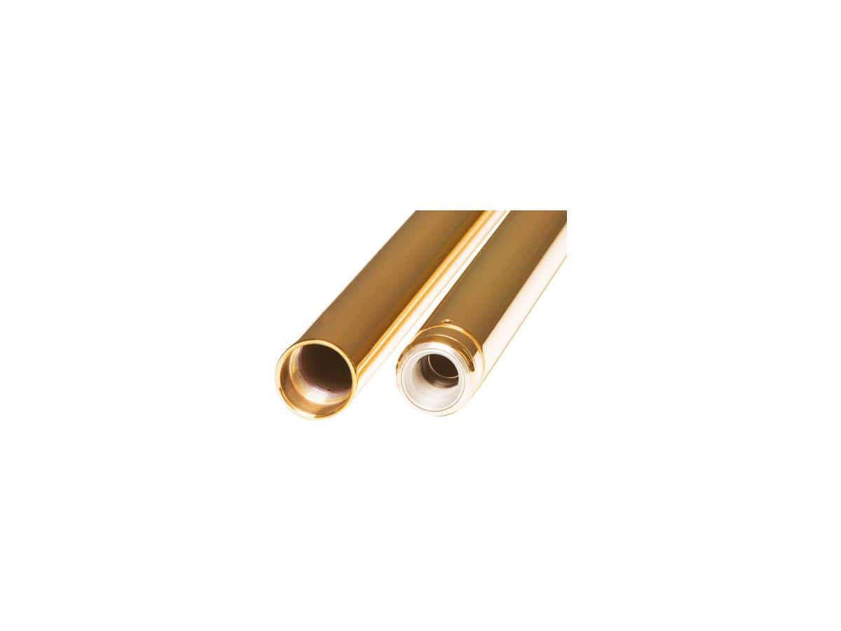 41mm tnc fork tubes fl stock/flst -2"/fxst -4"/fxdwg -4" gold 20,25", 97-05 touring, 06 flhrci, 06 flhri, 06 flhrsi, 07-08 flhr, 07-08 flhrc, 07 flhrs, 08 flhrse4, 00-17 softail, 00-03 fxdwg, 04-05 fxdwgi 1 Custom cycle engineering
