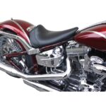 Custom Single Seat for Breakout Smooth Black Synthetic Leather, 13-14 FXSBSE, 14-17 FXSB