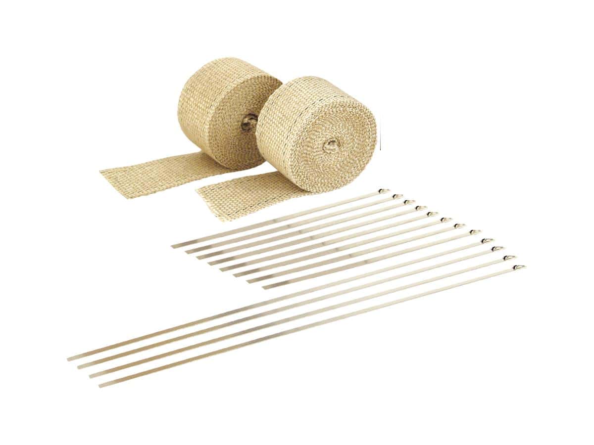 Motorcycle exhaust wrap kit tan, 1 D. E. I.