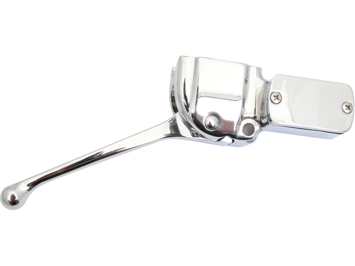 72-81 early style master cylinder assembly plain master cylinder cover chrome 1", 72-81 sportster, 72-81 fl shovel, 72-81 fx shovel 1 Daytona japan