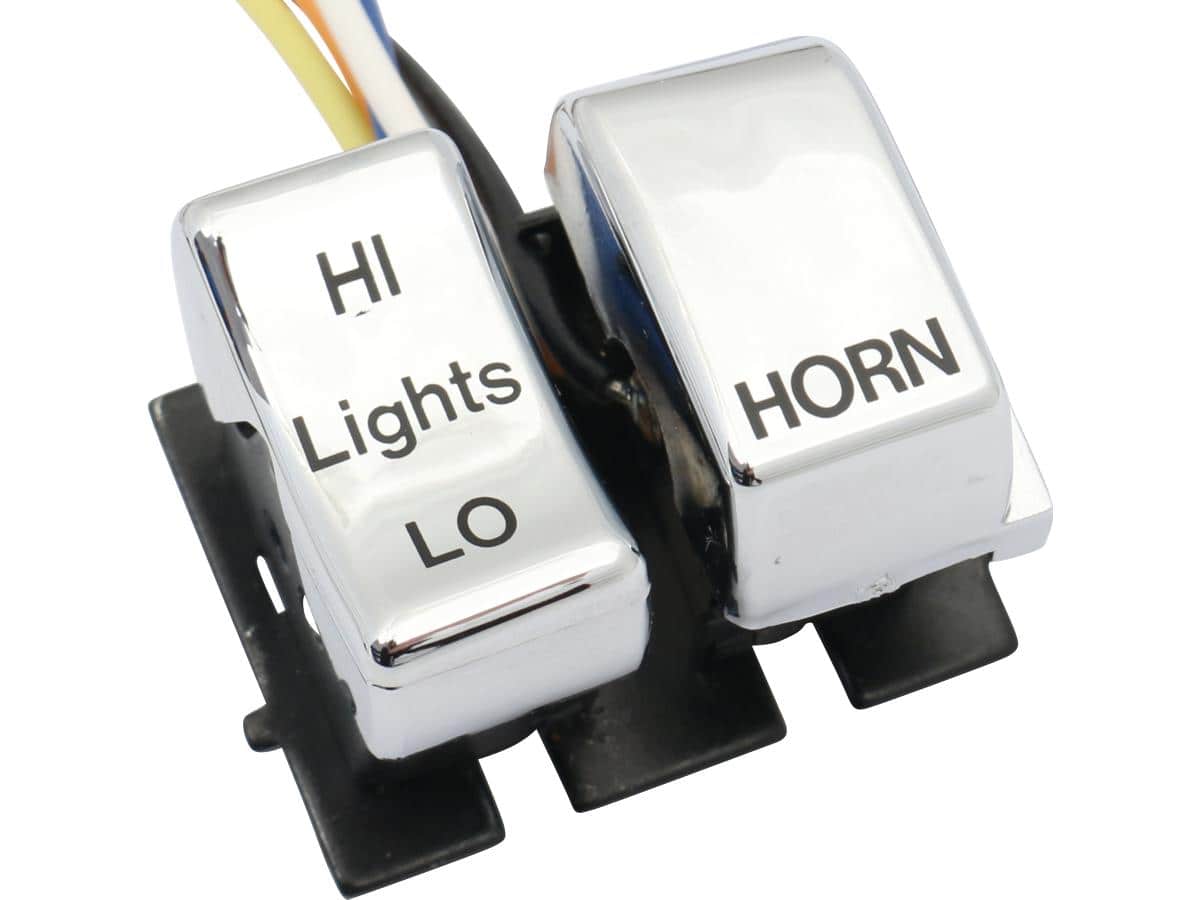 82-95 early-style replacement horn and dimmer switch dimmer/horn switch chrome, 82-95 sportster, 82-84 fl shovel, 82-84 fx shovel, 85-94 fx model, 91-95 dyna, 84-95 softail, 85-95 touring 1 Daytona japan
