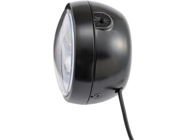 Capsule 120 4 1/2" Headlight Black Powder Coated Projector LED