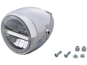 Neo Vintage 5 3/4" Headlight Chrome LED - Image 3