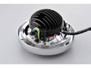 Neo Vintage 5 3/4" LED Headlight Insert Chrome Clear Reflector LED LED