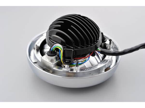 Neo Vintage 5 3/4" LED Headlight Insert Chrome Clear Reflector LED LED