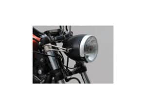 Vintage Headlight Bracket For 39mm fork tubes Black - Image 3